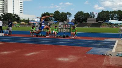 男子三段跳び第６位　中川祐希