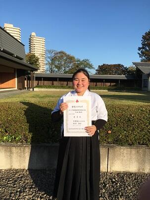 令和２年度　県新人女子個人４位