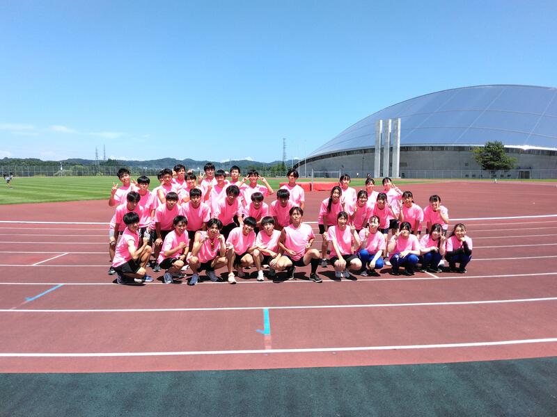 合宿練習終了後にキューアンドエースタジアムみやぎ補助競技場にて